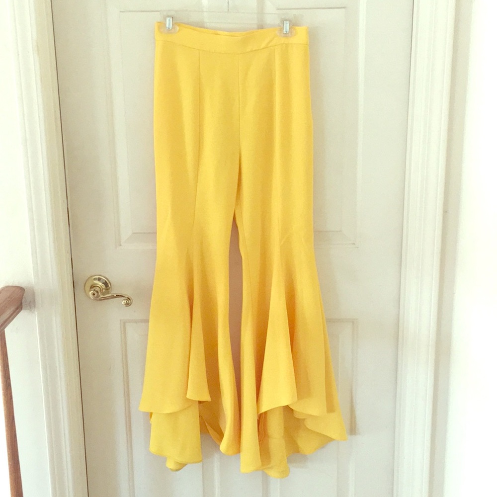 Zara yellow flair pants